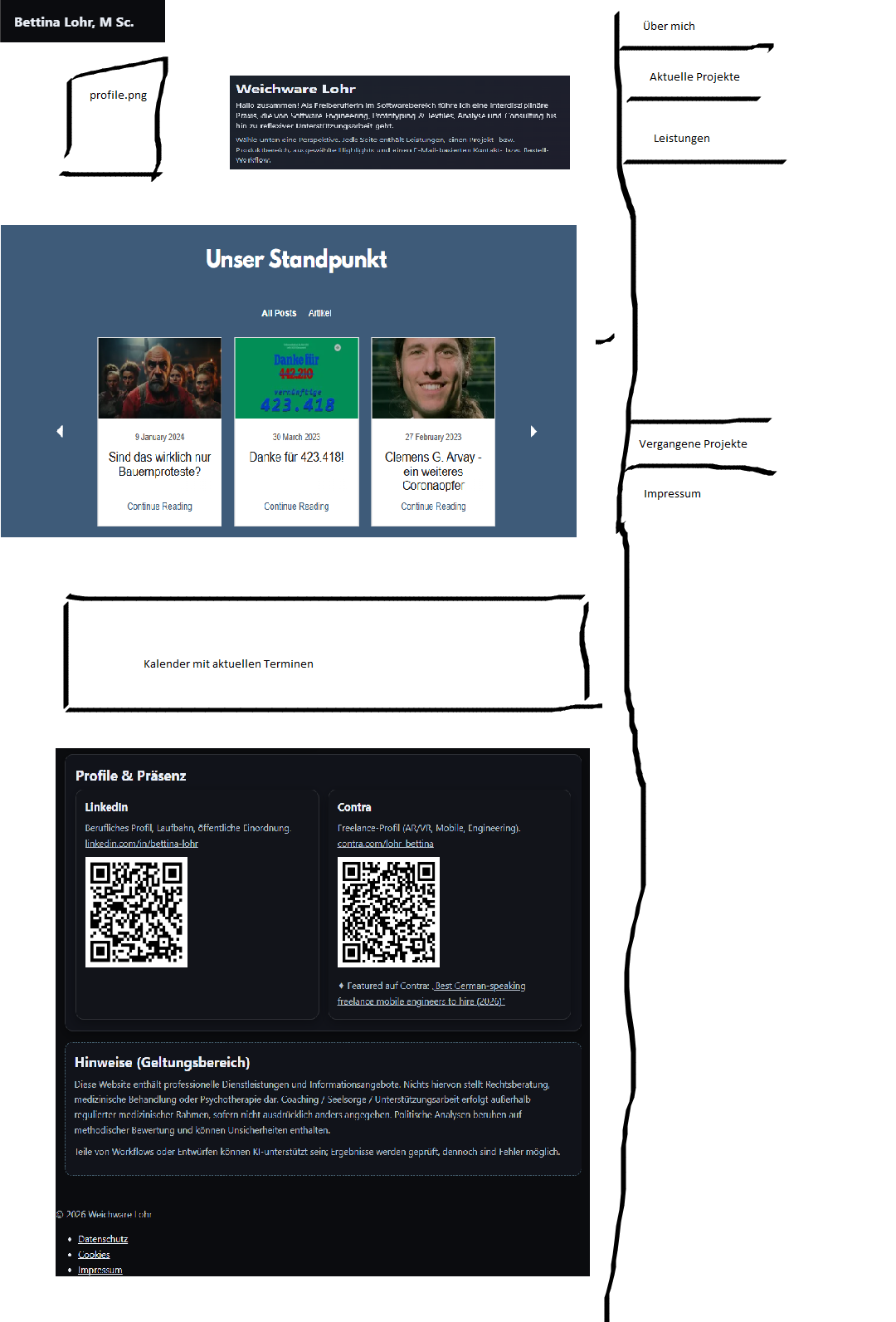 Projekt-Vorschau des aktuellen Projekts